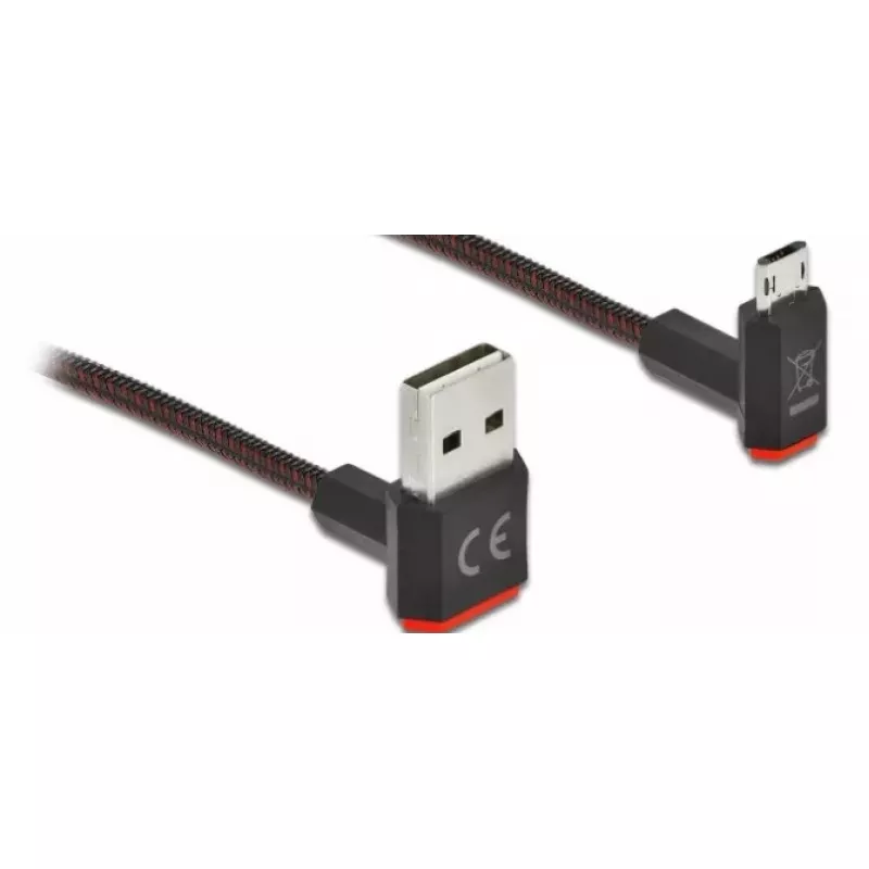 Kabel USB DeLOCK EASY-USB 2.0 Typ-A na Micro-B 1 m czarny