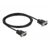Kabel szeregowy DeLOCK 86574 Czarny 2 m RS-232 Sub-D9