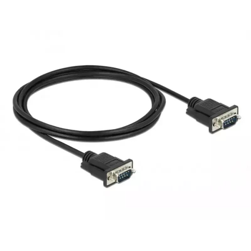 Kabel szeregowy DeLOCK 86574 Czarny 2 m RS-232 Sub-D9