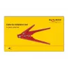 Szczypce DELOCK 86773 — metalowa konstrukcja, stalowe uchwyty, czerwone uchwyty