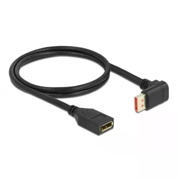 Kabel przedłużający DisplayPort DeLOCK 90° w dół zagięty 8K 1m
