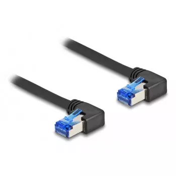 Kabel sieciowy DeLOCK RJ45 Kat.6A S/FTP 0,5 m Czarny