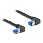 Kabel sieciowy DeLOCK RJ45 Kat.6A S/FTP 0,5 m Czarny