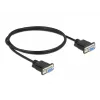 Kabel szeregowy DeLOCK 87786 Czarny 1m DB-9