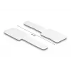 DeLOCK Mini uchwyt na kable na rzep L 90 mm x szer. 24 mm samoprzylepny 10 sztuk biały