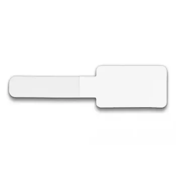DeLOCK Mini uchwyt na kable na rzep L 90 mm x szer. 24 mm samoprzylepny 10 sztuk biały