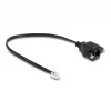 DeLOCK Kabel wtyk RJ10 na gniazdo RJ10 30 cm czarny