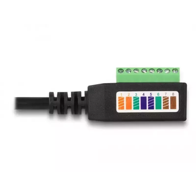 DeLOCK Kabel RJ45 Cat.5e wtyk do adaptera bloku zaciskowego 21,5 cm
