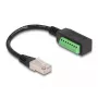 DeLOCK Kabel RJ45 Cat.5e wtyk do adaptera bloku zaciskowego 21,5 cm