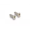 DeLOCK Przepust kablowy ze szczotką i 2 modułami Keystone RJ45 Kat.6, aluminium
