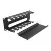 kabel management panel DeLOCK 10 inch 66844 Czarny