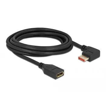 Przedłużacz kabla DisplayPort DeLOCK 87079 3m 8K 60Hz kątowy