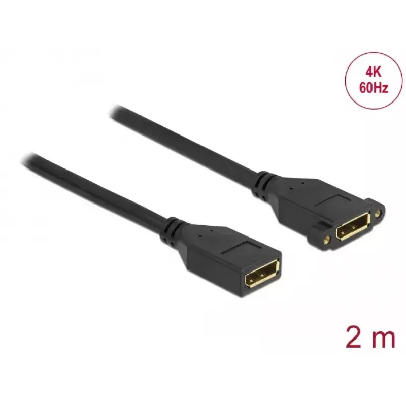 Kabel DisplayPort żeński na żeński do montażu panelowego DeLOCK 87101