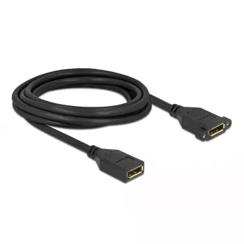 Kabel DisplayPort złącze żeńskie na żeńskie do montażu panelowego DeLOCK 87103 3 m