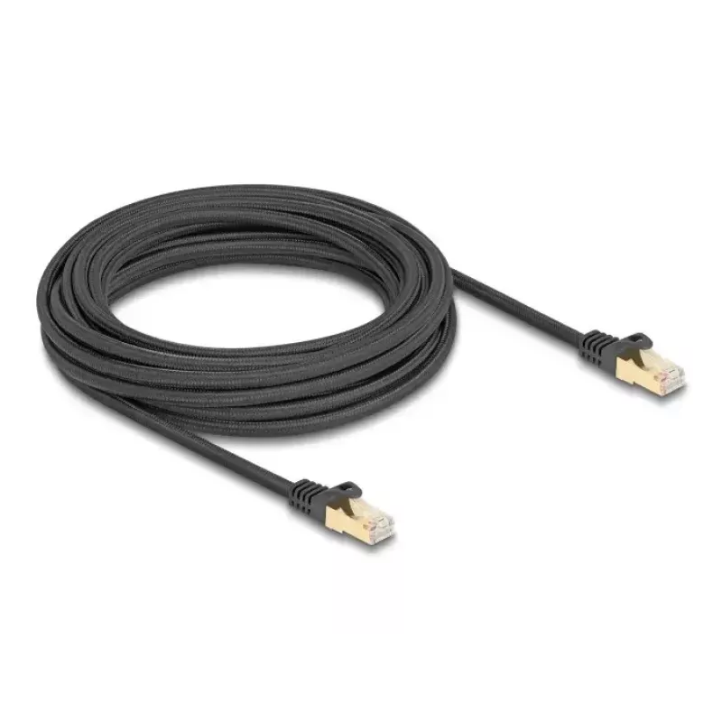 Kabel sieciowy DeLOCK RJ45 kat.6A S/FTP 7,5 m czarny