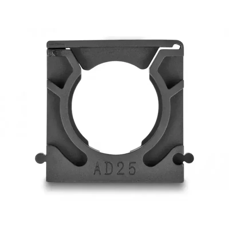 Uchwyt na kable DeLOCK 60486 25 mm czarny 4 sztuki