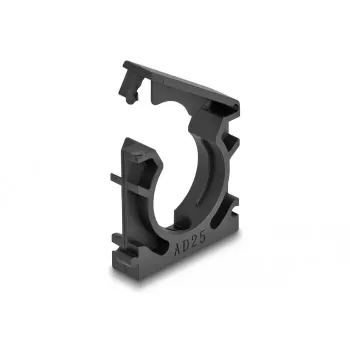 Uchwyt na kable DeLOCK 60486 25 mm czarny 4 sztuki
