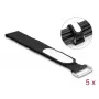 Opaska zaciskowa DeLOCK 19608 z rzepem 305x25 mm czarna 5 szt.