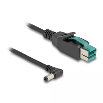 DeLOCK Kabel PoweredUSB męski 12 V do DC 5.5 x 2.5 mm męski kątowy 3 m