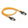 Kabel sieciowy DeLOCK RJ45 0,5 m Cat6A S/FTP pomarańczowy