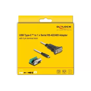 DeLOCK Adapter USB 2.0 Type-C na szeregowy RS-422/485 2m 5V