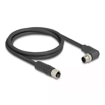 Kabel czujnika/aktuatora DeLOCK 80529 2 m RST M12 Czarny