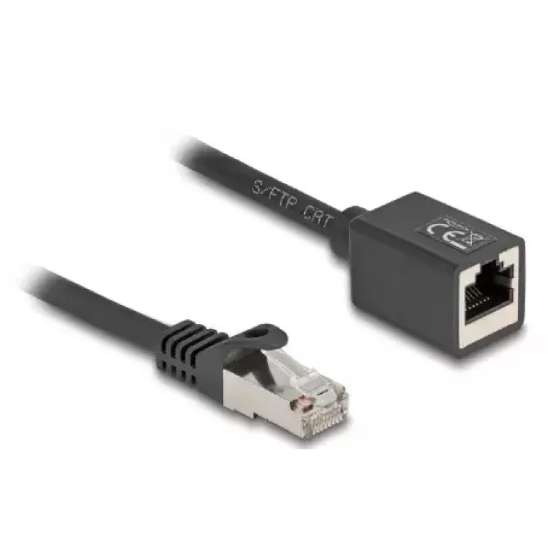 Kabel sieciowy DeLOCK 90320 RJ-45 Cat6a 1 m Czarny
