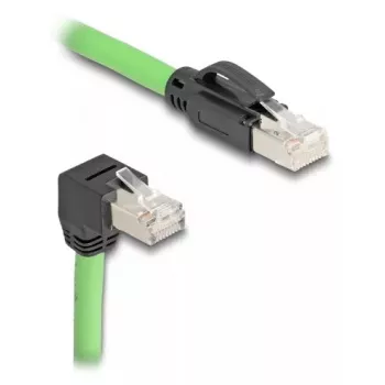 Kabel sieciowy DeLOCK 80897 RJ-45 Cat6a 5 m Czarny Zielony