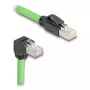 Kabel sieciowy DeLOCK 80897 RJ-45 Cat6a 5 m Czarny Zielony