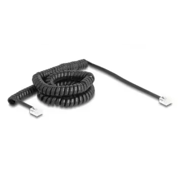 DeLOCK kabel telefoniczny 90226 5 m czarny RJ-11 do RJ-11