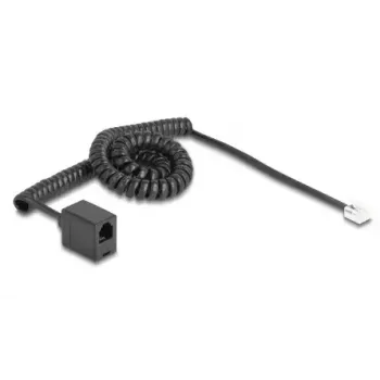 Kabel telefoniczny DeLOCK 90232 3 m Czarny RJ-11