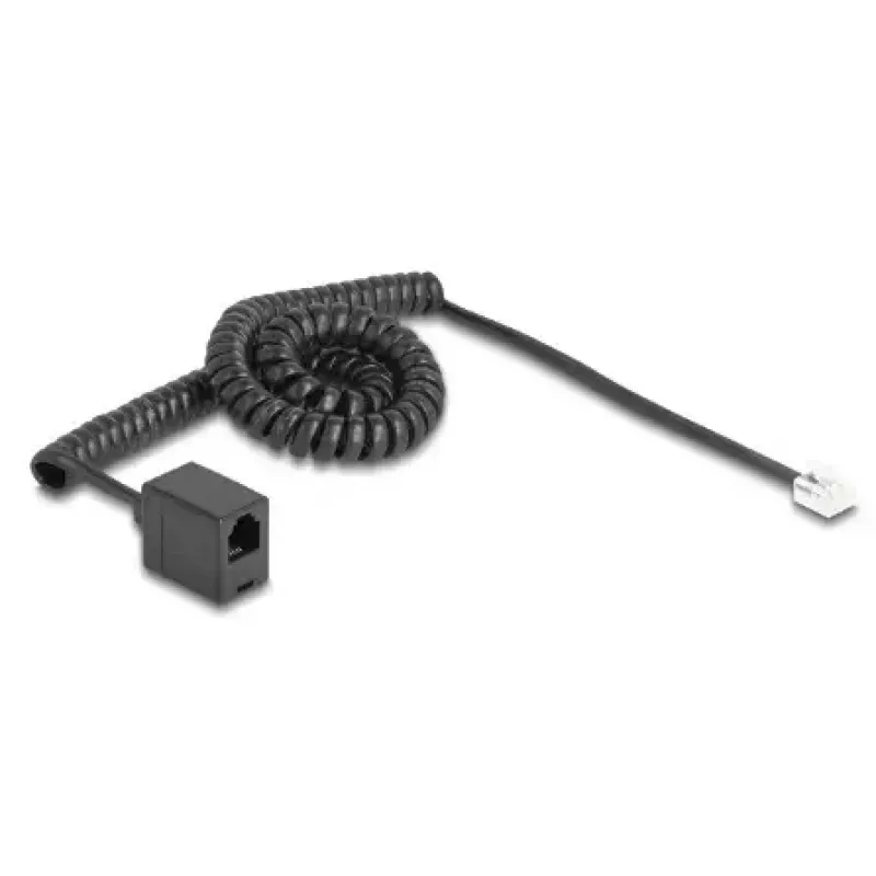 Kabel telefoniczny DeLOCK 90232 3 m Czarny RJ-11