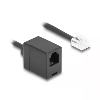 Kabel telefoniczny DeLOCK 90232 3 m Czarny RJ-11