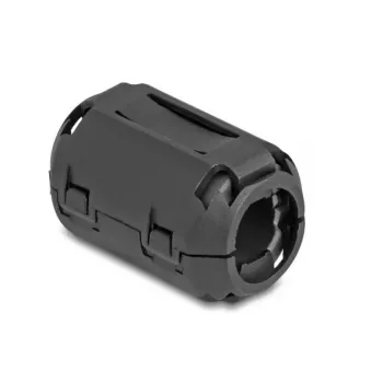 Zacisk ferrytowy DELOCK 80948, czarny, nikiel/tworzywo sztuczne/cynk, 36×23,5×22,2 mm, opakowanie 2 szt.