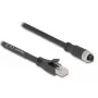 Kabel sieciowy DeLOCK 80594 M12 na RJ-45 Cat5e 5m Czarny