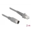 Kabel sieciowy DeLOCK 90167 RJ-50 kostka zaciskowa 8-pin 2 m Szary
