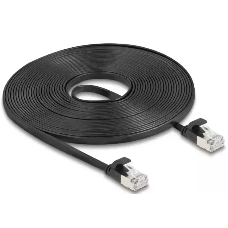 Kabel sieciowy DeLOCK 81168 RJ-45 Cat6a 7,5 m Czarny