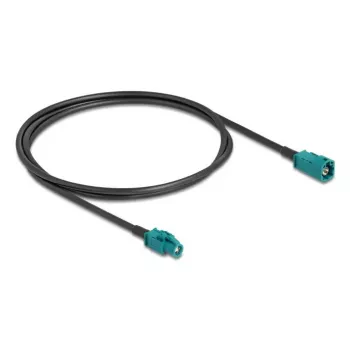Kabel koncentryczny DELOCK 90679 — HSD Z do HSD Z, 1 m, czarny/niebieski