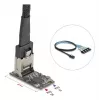 Karta adaptera DELOCK wewnętrzna M.2 na Mini-SAS 64260, host M.2, wyjście Mini-SAS, JMicron JMB585, czarna, diody LED