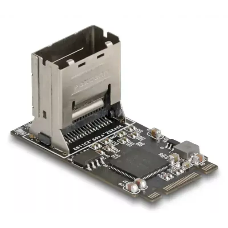 Karta adaptera DELOCK wewnętrzna M.2 na Mini-SAS 64260, host M.2, wyjście Mini-SAS, JMicron JMB585, czarna, diody LED