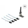 Karta adaptera DELOCK wewnętrzna M.2 na Mini-SAS 64260, host M.2, wyjście Mini-SAS, JMicron JMB585, czarna, diody LED