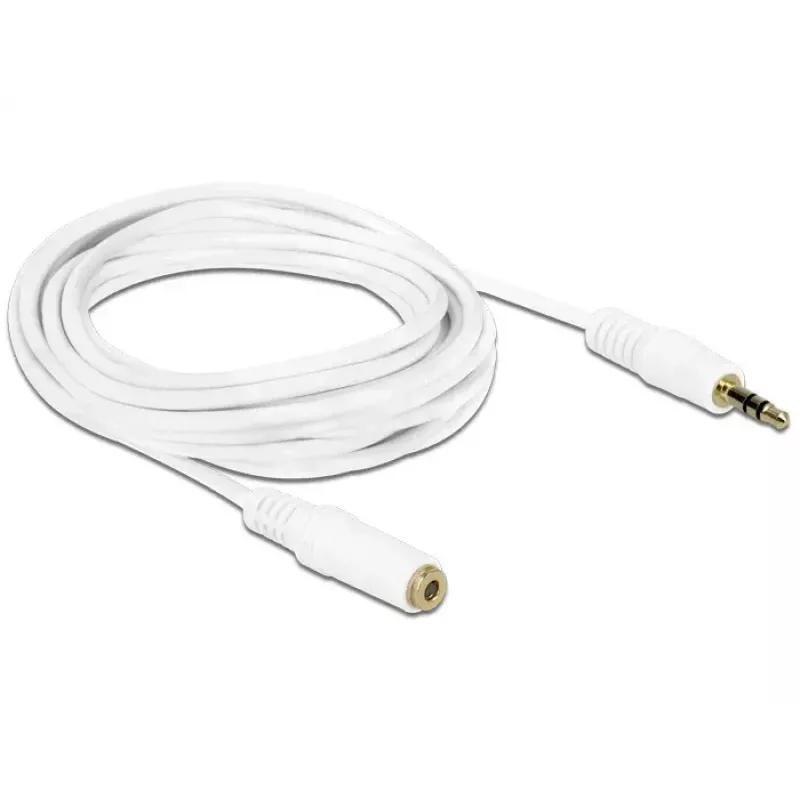 Kabel audio 3,5 mm M-F DeLOCK 83769 3 m biały