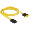 Kabel SATA DeLOCK 0,7 m 2x SATA III SATA 7-pin Czarny Żółty