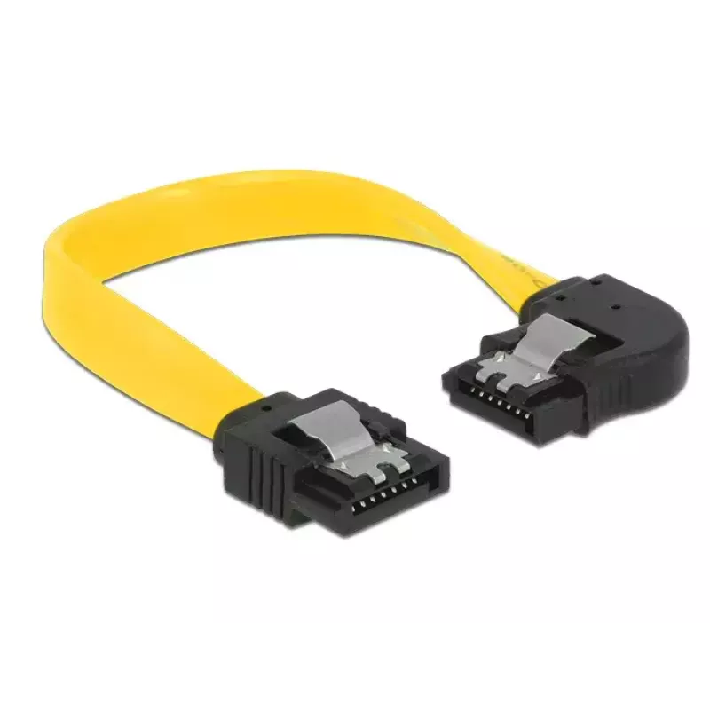 Kabel SATA DeLOCK 83957 0,1 m 7-pin czarny żółty