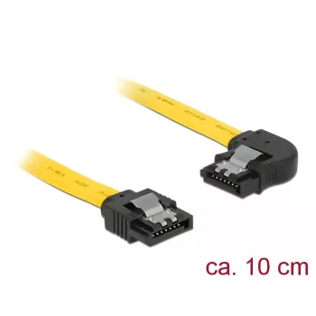 Kabel SATA DeLOCK 83957 0,1 m 7-pin czarny żółty