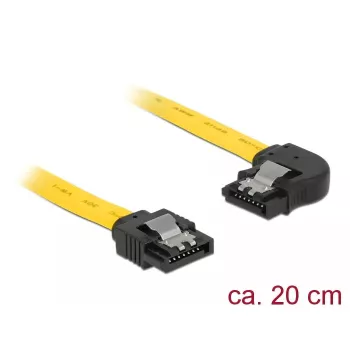 Kabel SATA DeLOCK 83958 0,2 m SATA 7-pin czarno-żółty