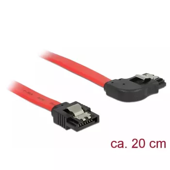Kabel SATA DeLOCK 83967 0,2 m SATA 7-pin czarny czerwony