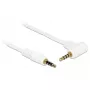 Kabel audio DeLOCK 84736 0.5m 3.5mm Biały