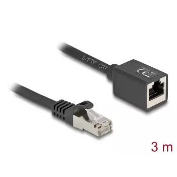 Kabel sieciowy DeLOCK 90317 RJ-45 Cat6a 3 m Czarny