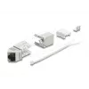 Moduł Keystone DELOCK 90937 – RJ-45 Cat.6A ekranowany kątowy 90°, płaska konstrukcja, biały
